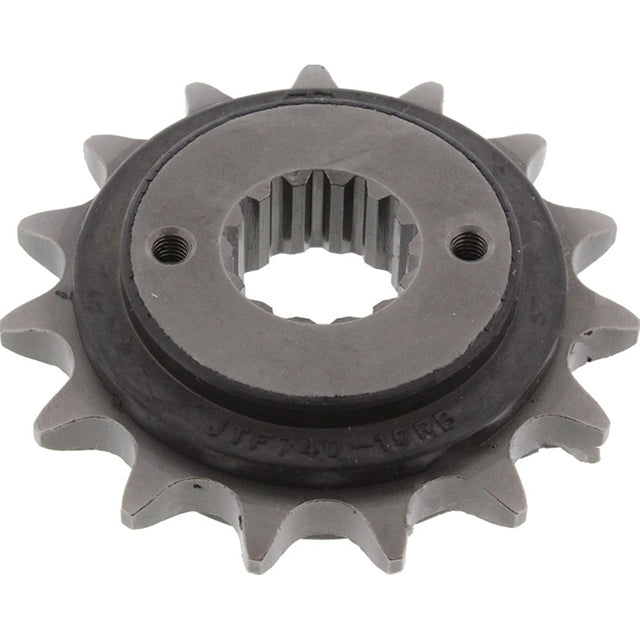 Piñon de Acero 15 Dientes Con Goma JTF740 JT Sprockets JTF740.15RB