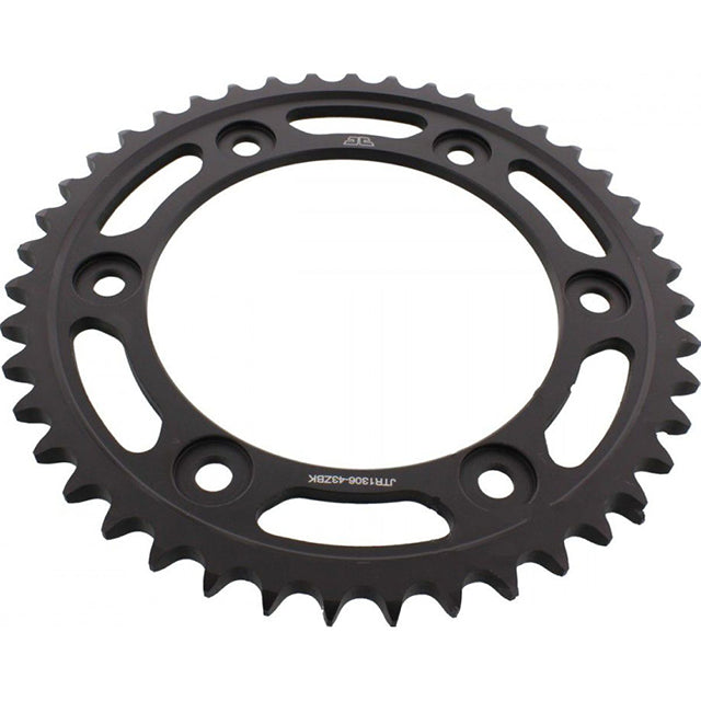 Corona de Acero 43 Dientes Zinc Negro JTR1306 JT Sprockets JTR1306.43ZBK
