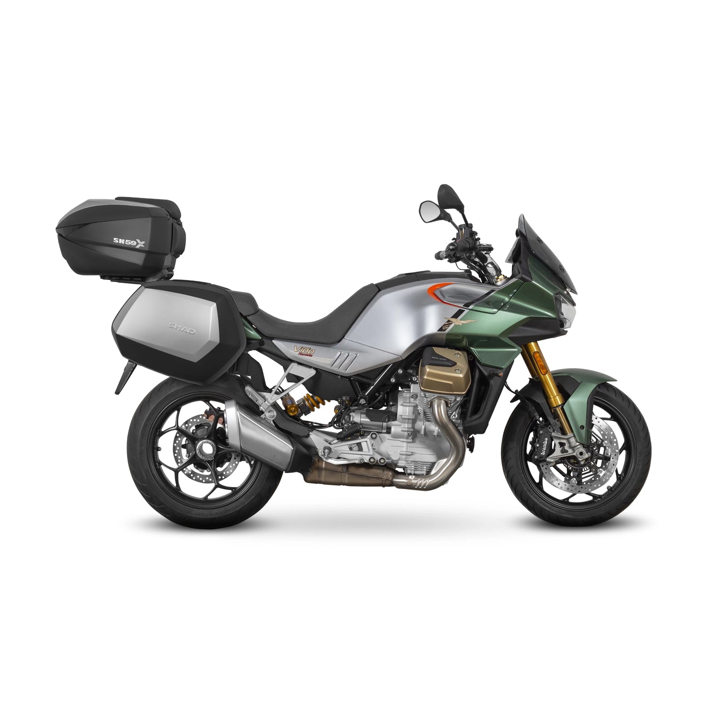 Fixações da mala superior Shad Moto Guzzi V100 MANDELLO 22-26