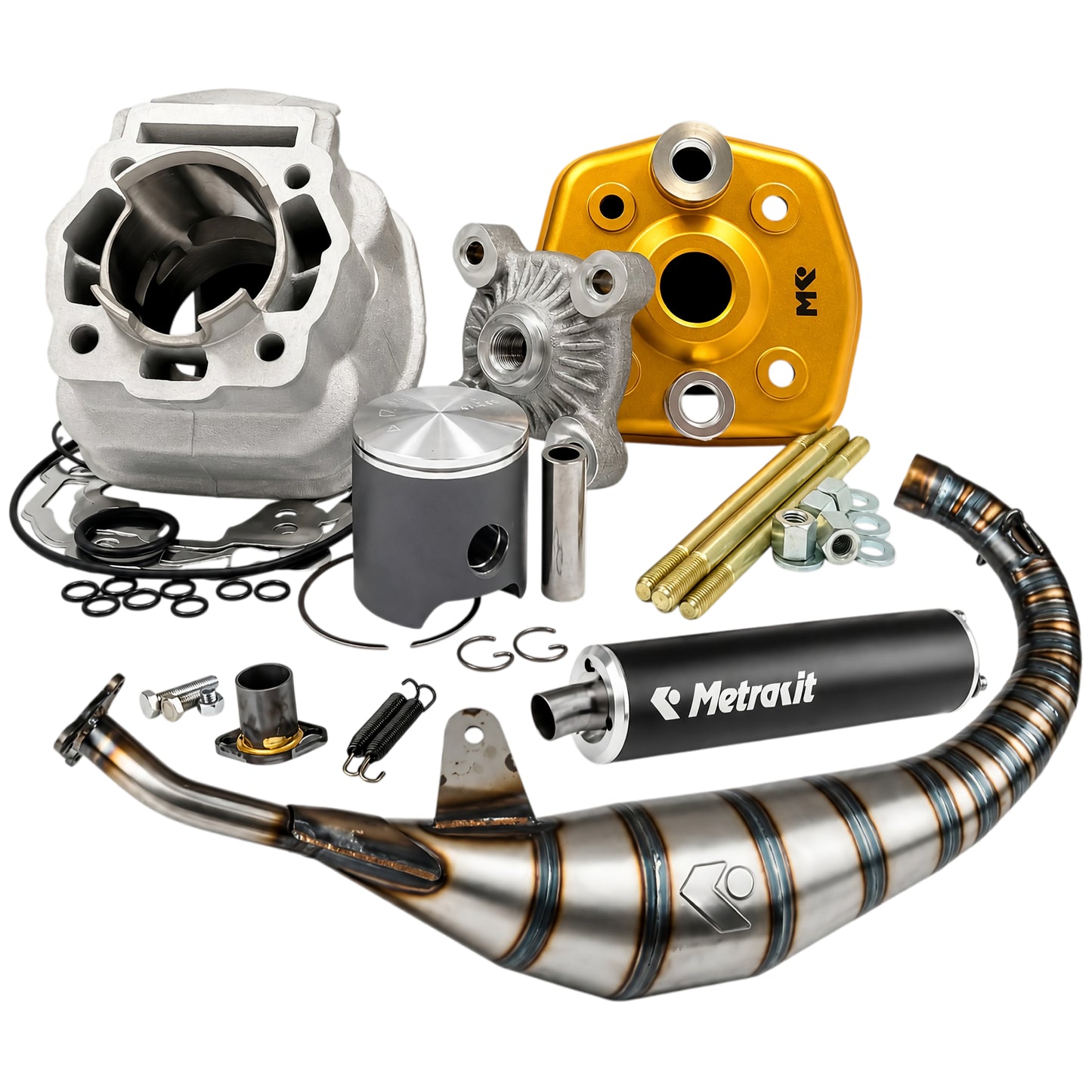 Kit de cilindro y escape Derbi Piaggio Euro3 Metrakit ProRace 3