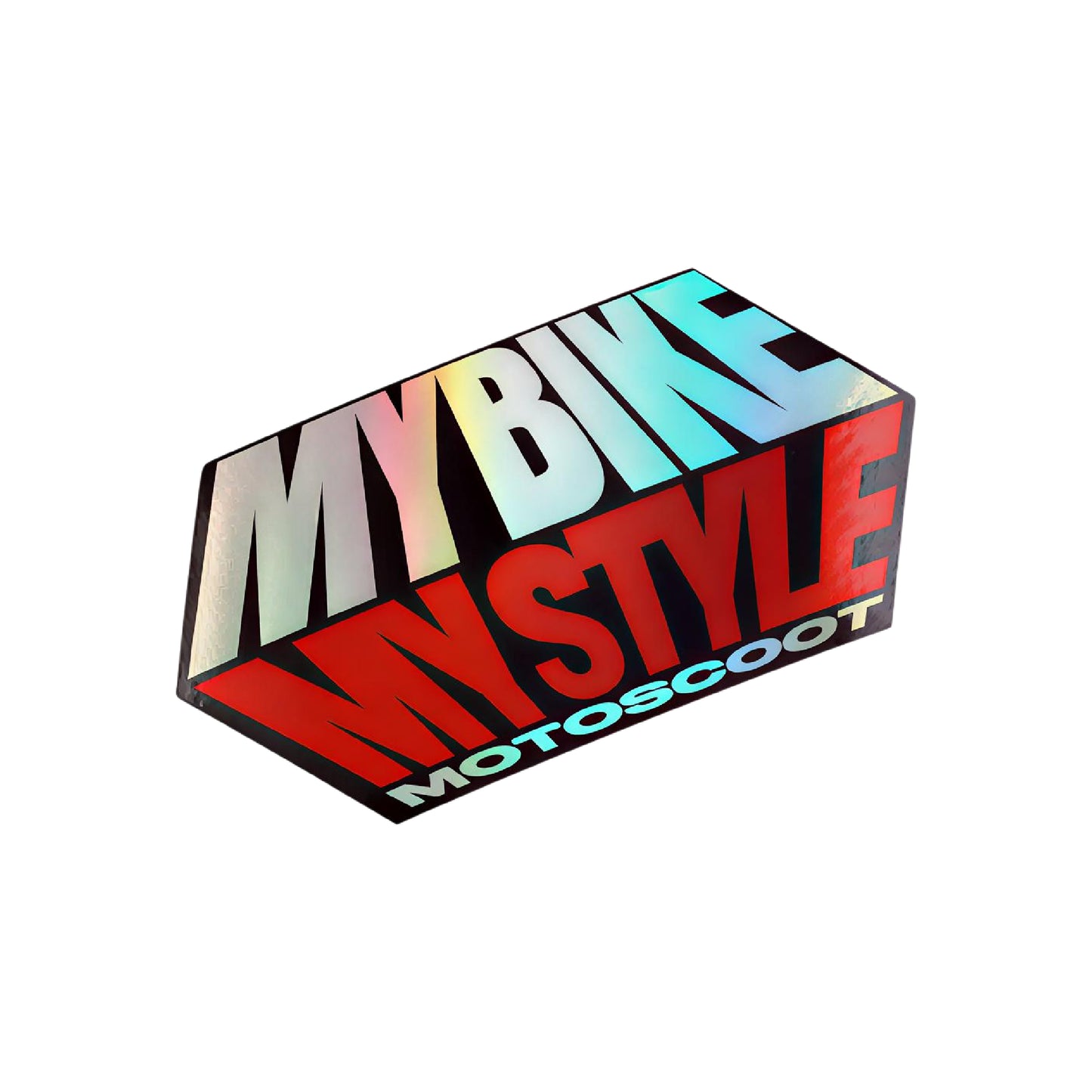 Pegatina motoscoot 3D My Bike My Style holográfica