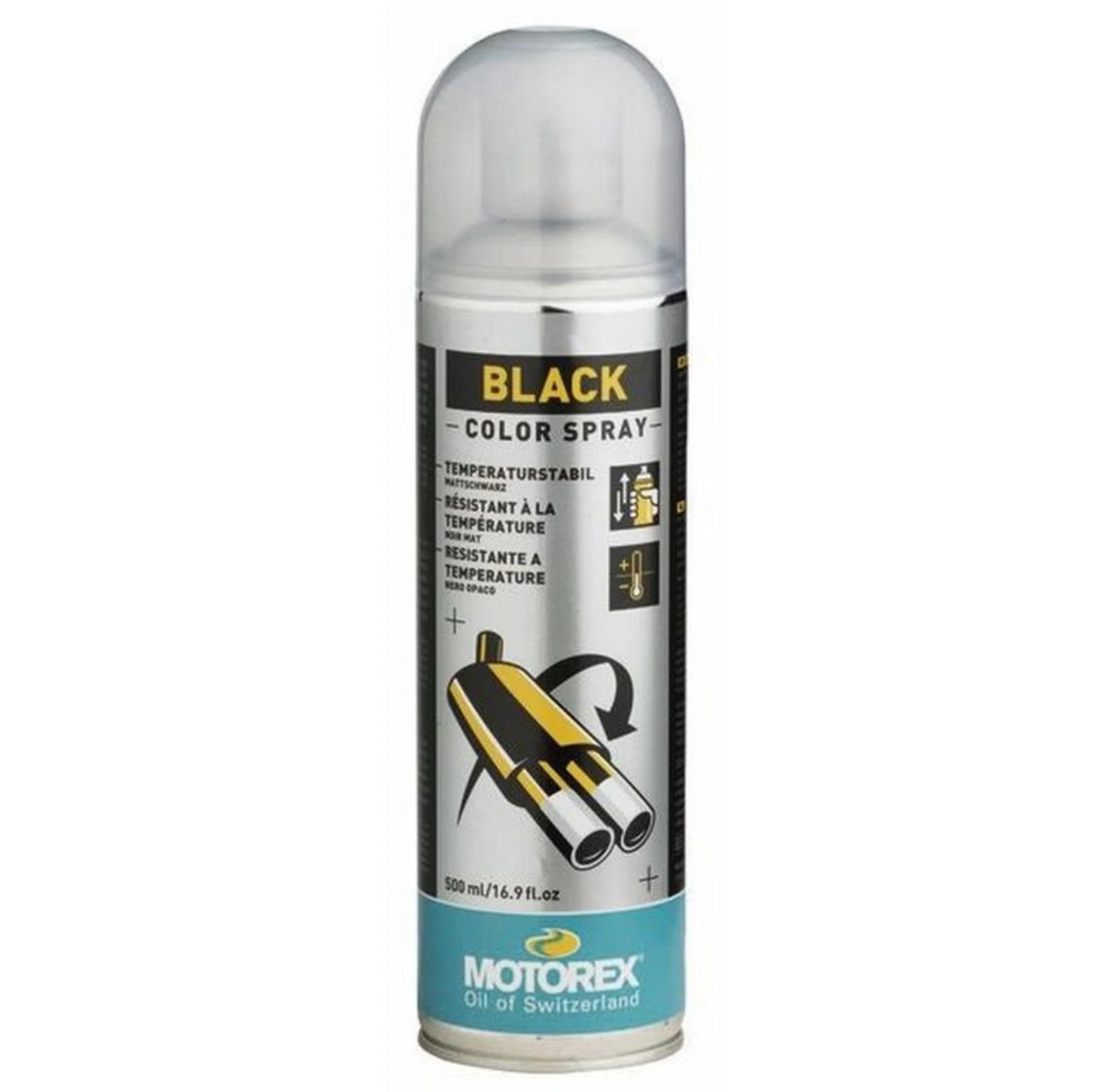 Spray Pintura Negra Anti-calórica BLACK 500ml Motorex MT165F00PM