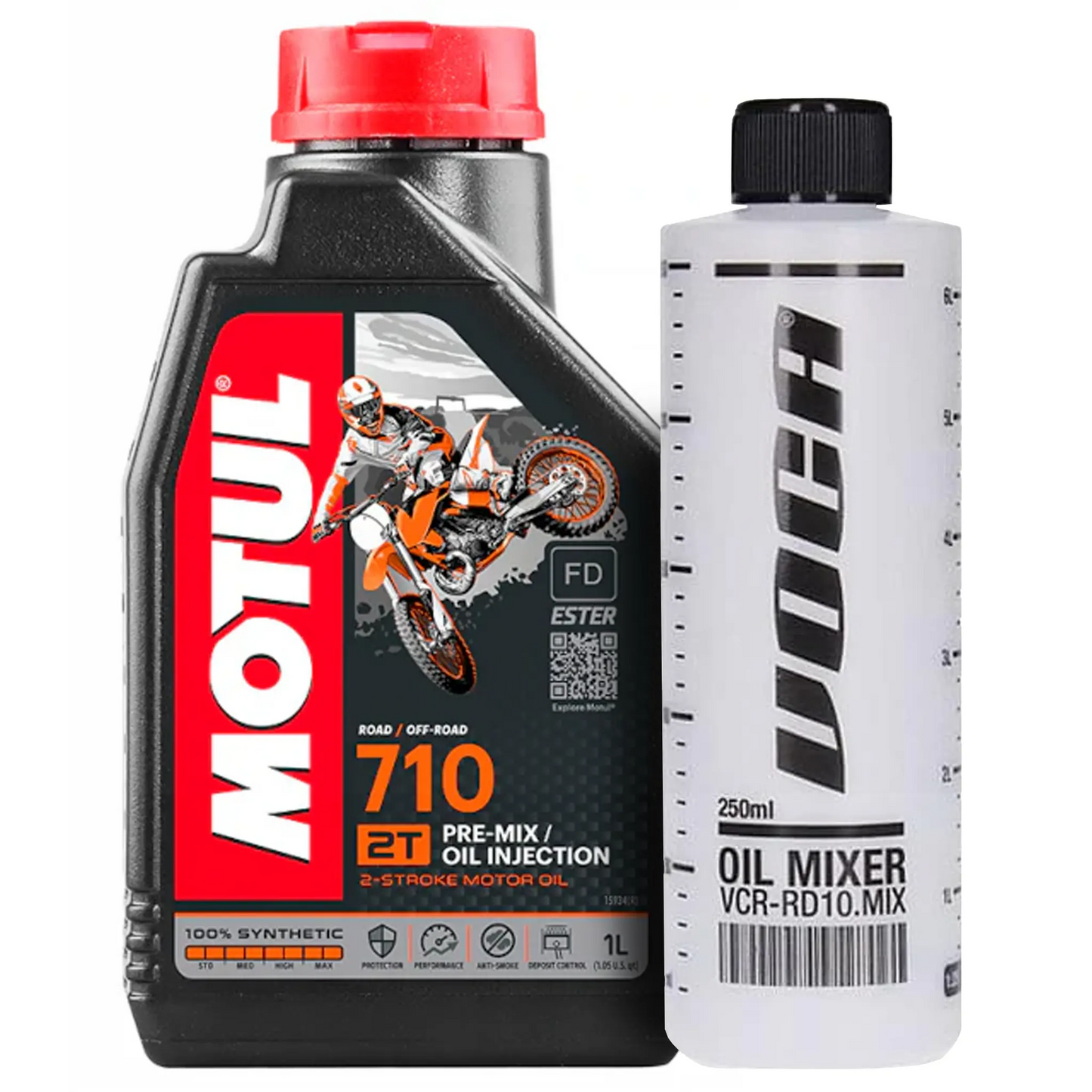 Pack aceite Motul 710 1L + probeta Voca