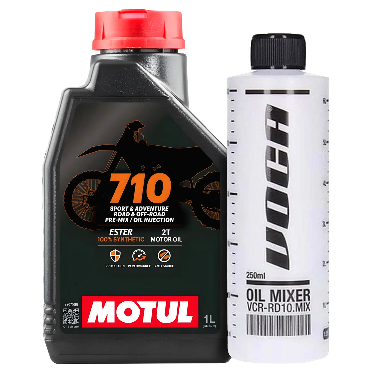 Pack aceite Motul 710 1L + probeta Voca PROMO_VCR_MOTUL