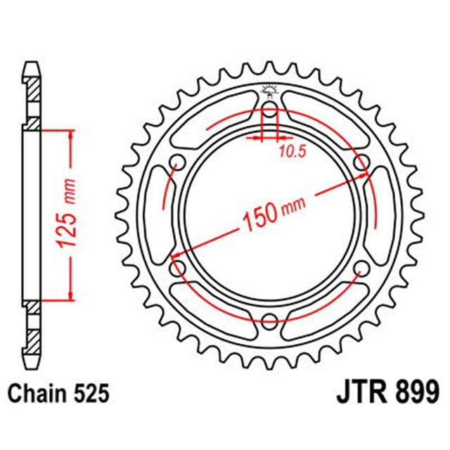 Corona KTM Adventure Z-42 Acero Zinc JT Sprockets