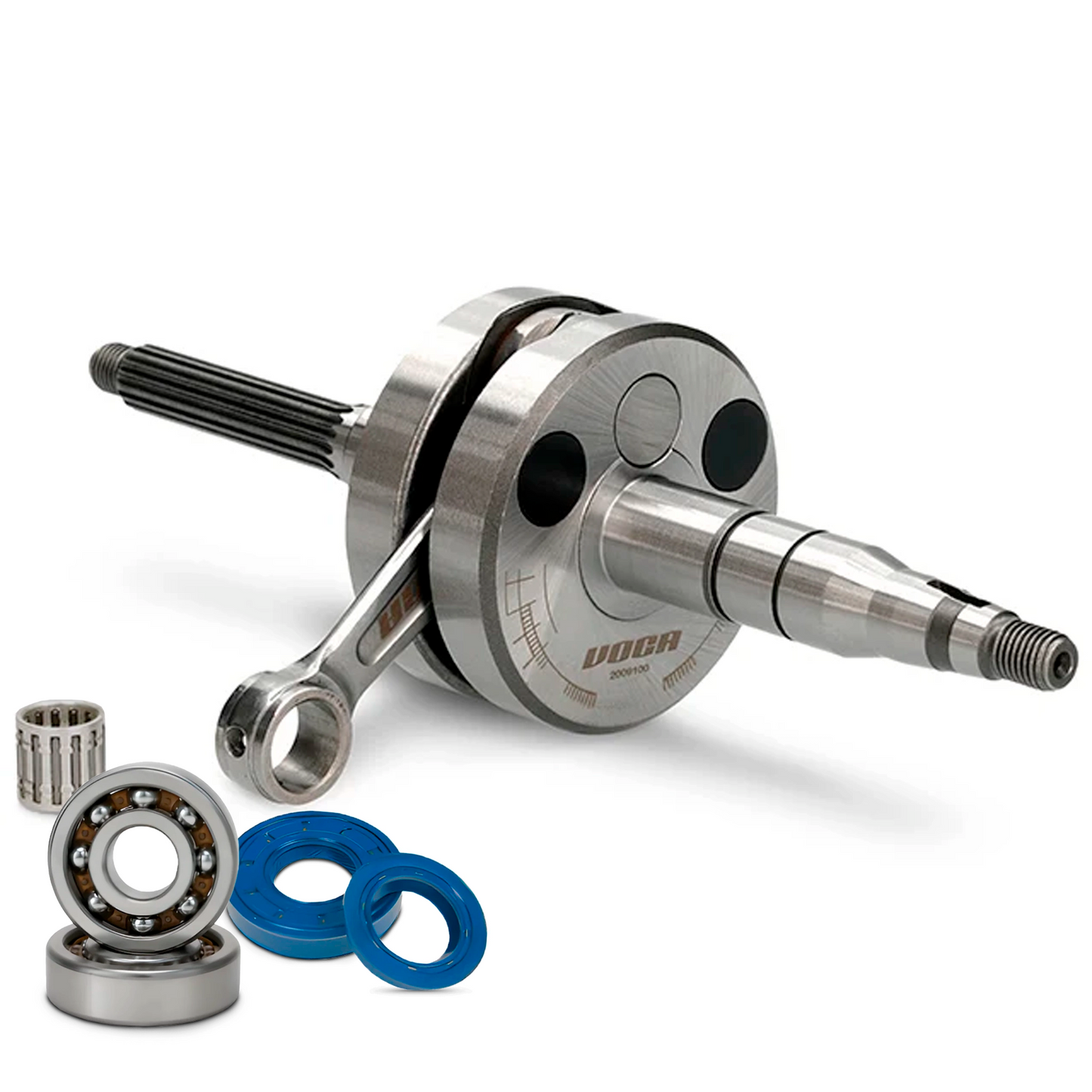 Kit cambota HQ Racing Biela CNC e Rolamentos C4 Minarelli Horizontal VOCA Racing
