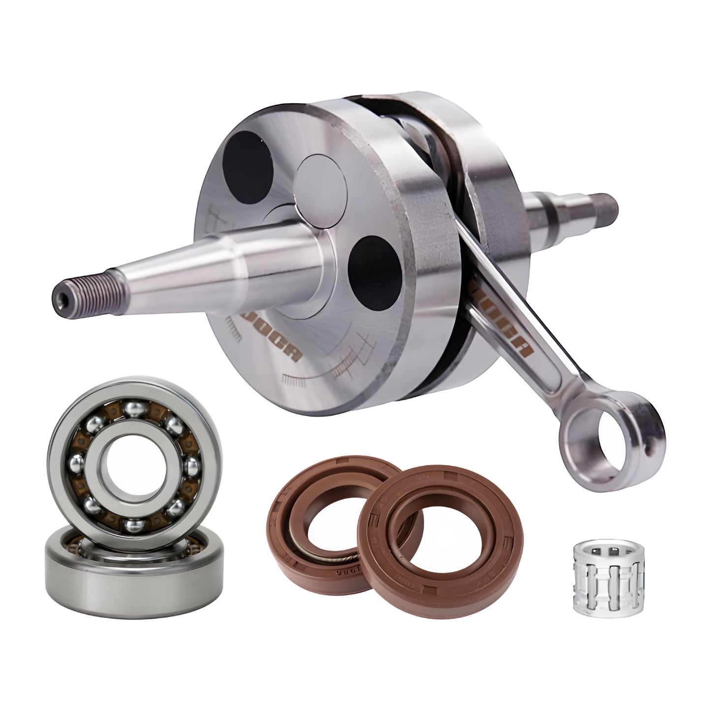 Kit cigueñal HQ Racing biela CNC y Rodamientos C4 Derbi Euro 2 VOCA Racing