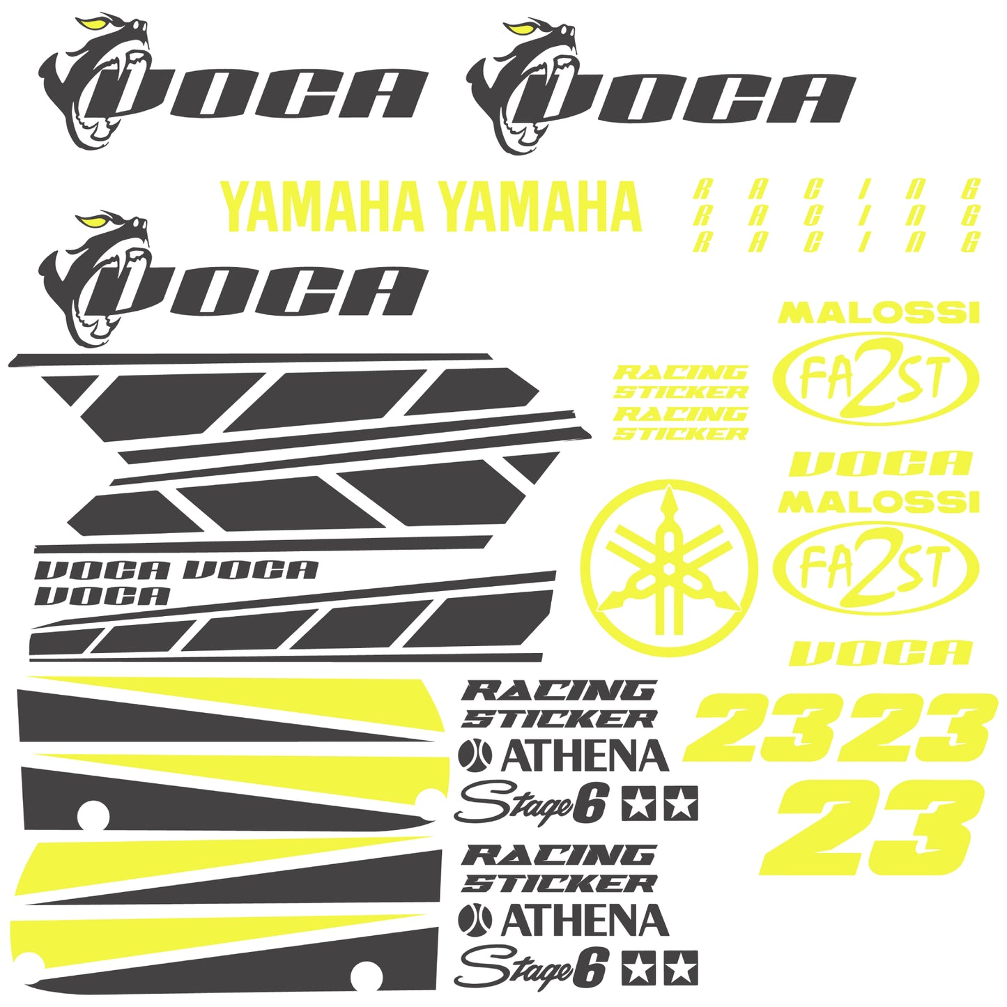 Kit autocollants Yamaha Aerox Voca