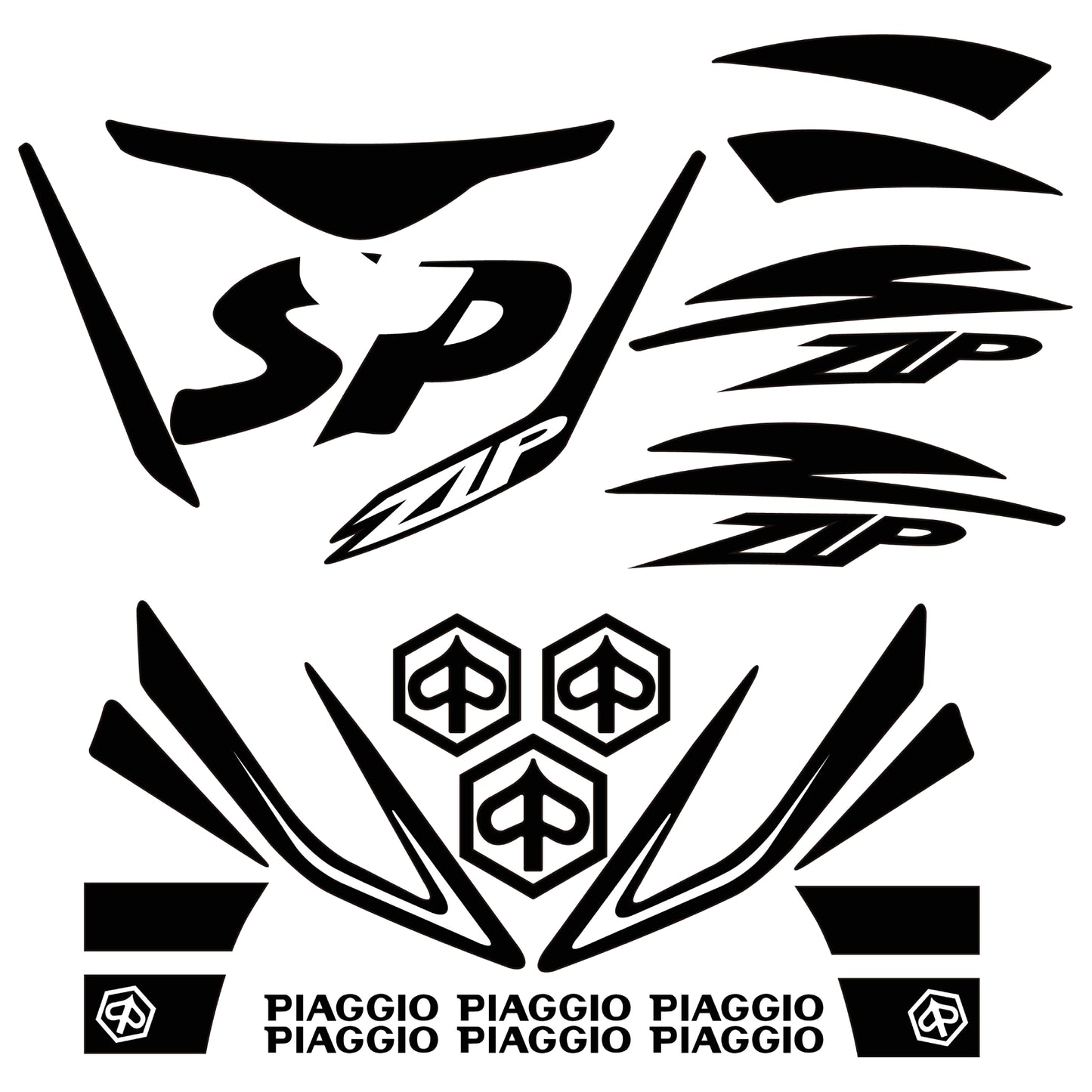 Kit de autocolantes Piaggio Zip SP