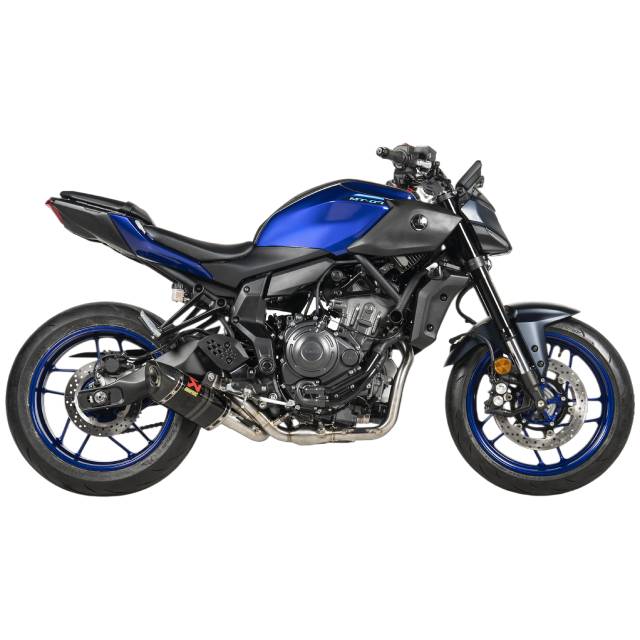 Escape Akrapovic completo Yamaha MT-07 / Tracer / XSR 700 14-21 4T - carbono