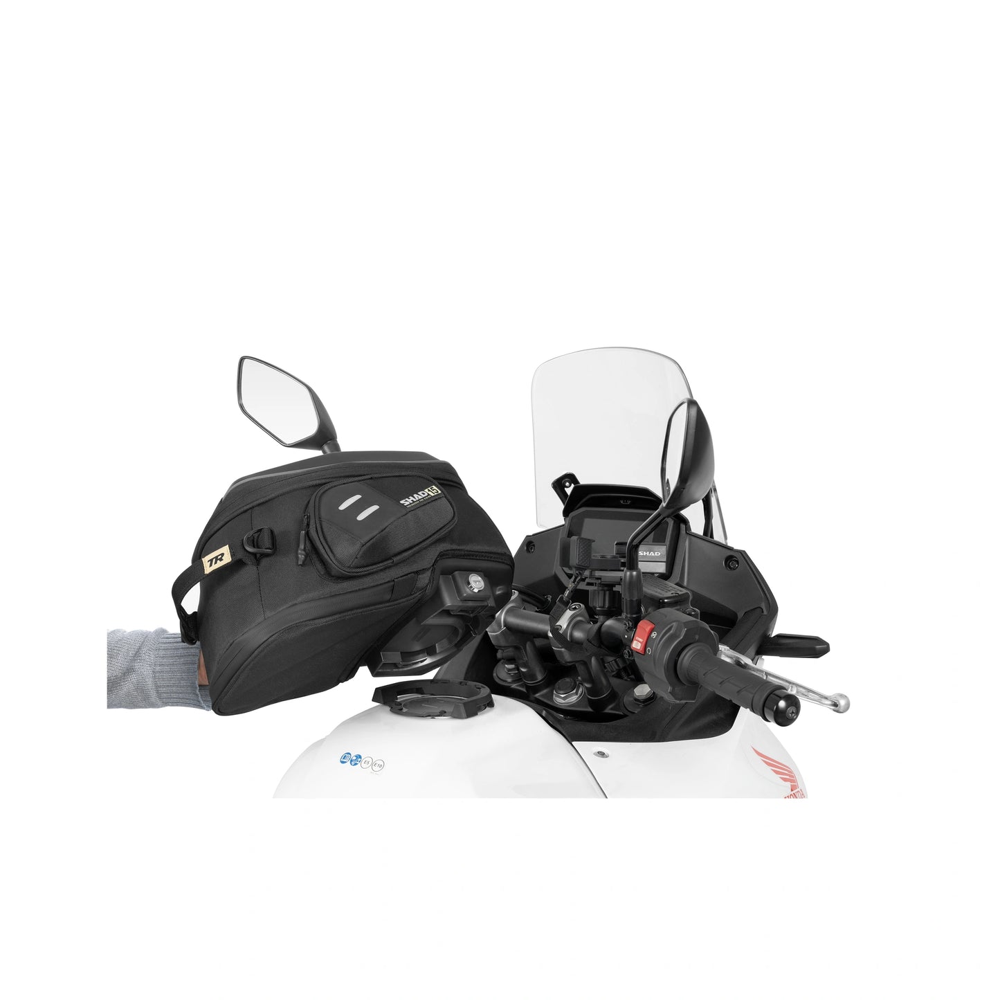 Fixação saco de depósito Click system Shad Aprilia RS 125 / FACTORY 18-26