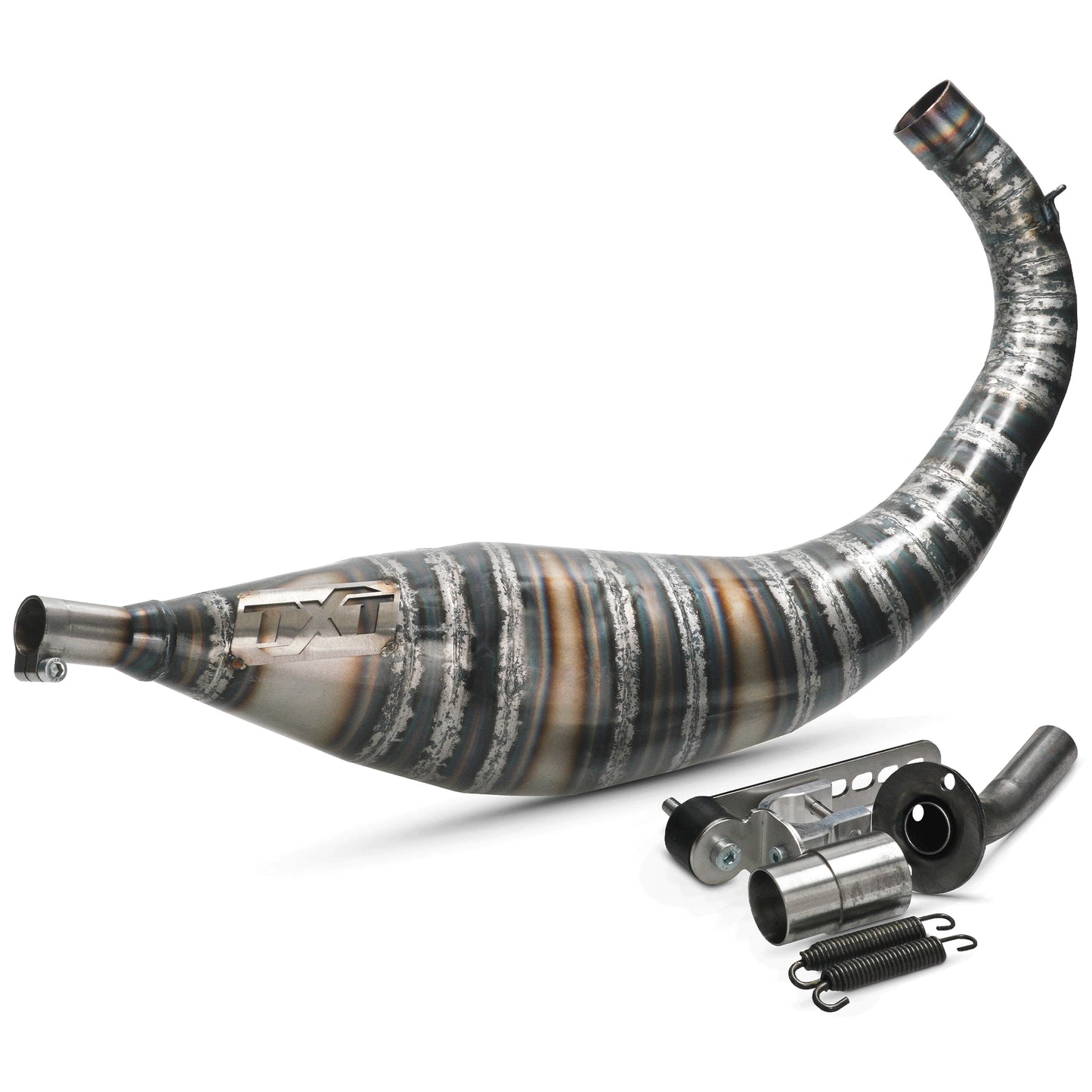 Échappement TXT Exhaust V28 85/95cc Minarelli AM6 sans silencieux