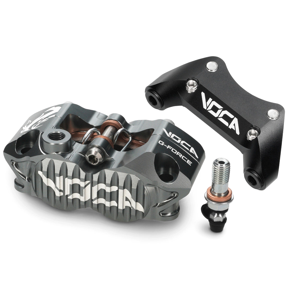 Kit acople + pinza de freno VOCA Racing Minarelli scooters pinza 4-pistones Voca