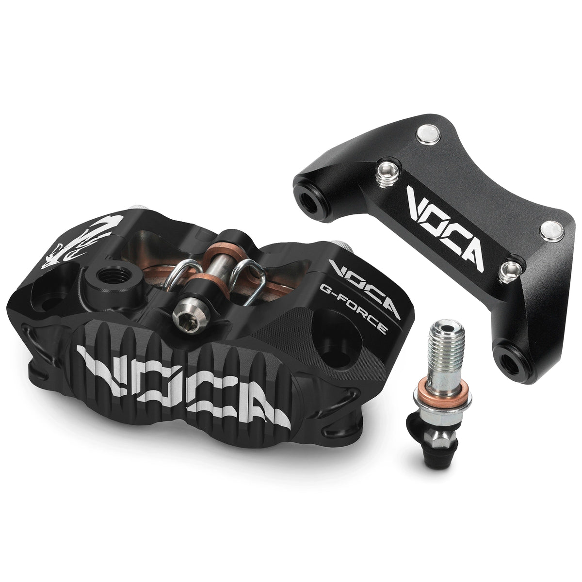 Kit acople + pinza de freno VOCA Racing Minarelli scooters pinza 4-pistones Voca