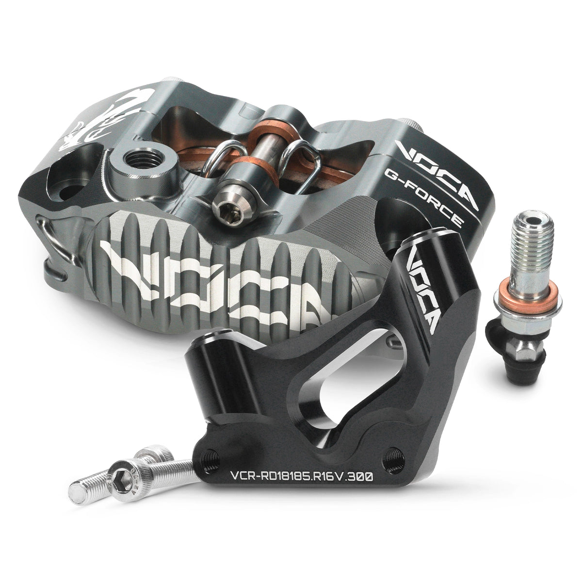 VOCA Racing bracket kit + brake caliper Rieju MRT / Beta Track R16V fork d=300mm