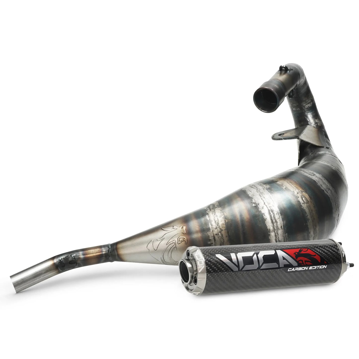 échappement VOCA Racing Cross Carbone 80/90cc Rieju MRT 50