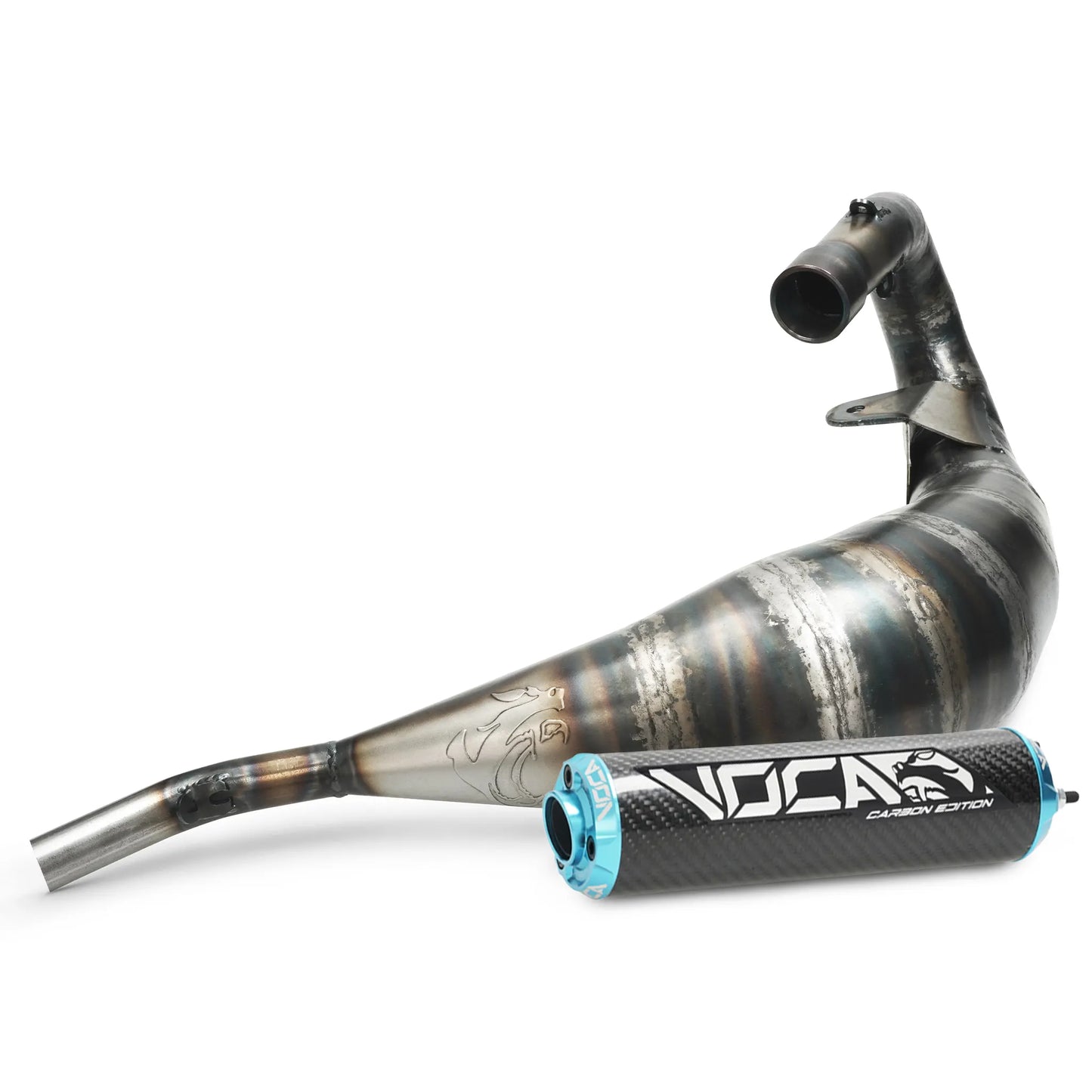 échappement VOCA Racing Cross Carbone 80/90cc Rieju MRT 50