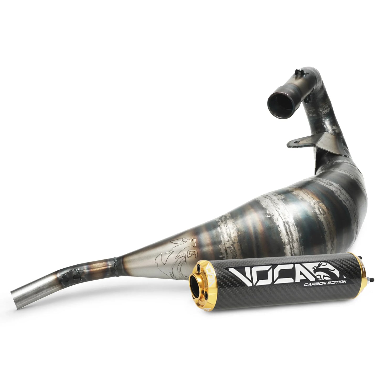 échappement VOCA Racing Cross Carbone 80/90cc Rieju MRT 50