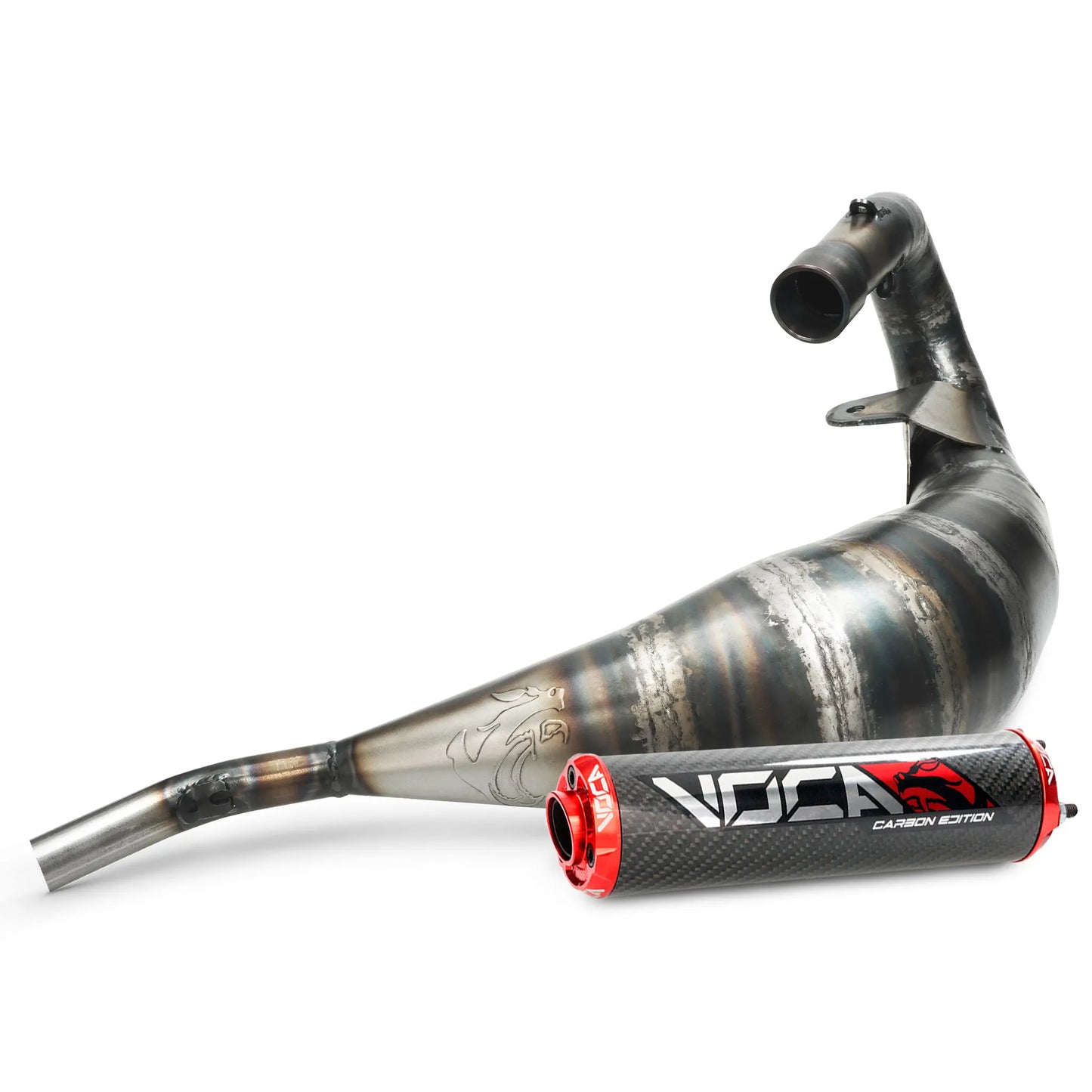 échappement VOCA Racing Cross Carbone 80/90cc Rieju MRT 50