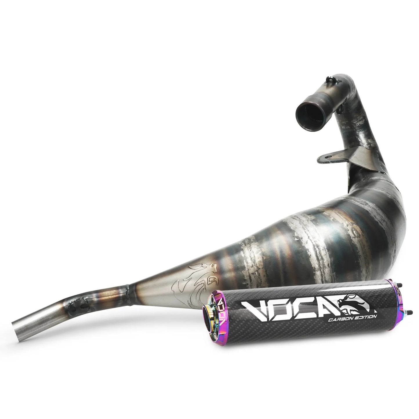 échappement VOCA Racing Cross Carbone 80/90cc Rieju MRT 50