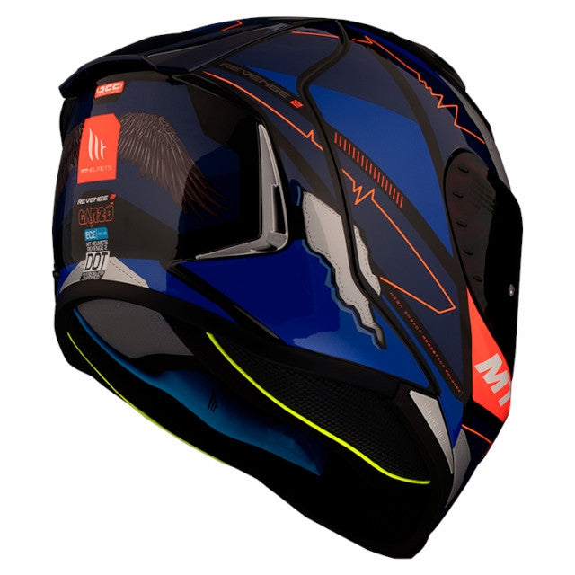 Casco MT Helmets FF110 Revenge 2 Réplica Hector Garzo - azul mate