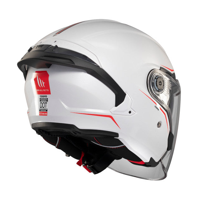 Casco Jet MT Helmets Cosmo SV Solid A0 Blanco