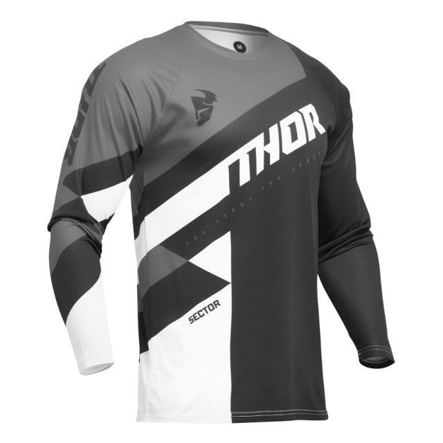 Tee-Shirt Off-Road Thor Sector Checker noir-gris