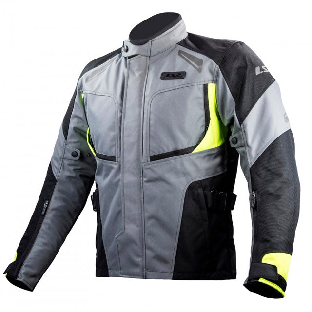 Chaqueta invierno Hombre LS2 Phase gris-negro-amarillo