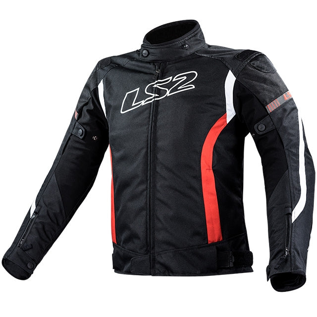 Chaqueta invierno Hombre LS2 Gate negro-rojo