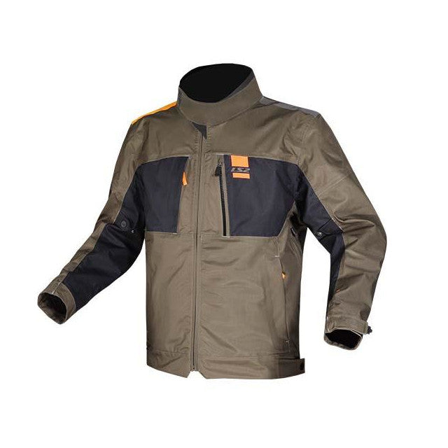 Veste d'hiver homme LS2 titane-vert-bleu