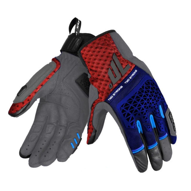 Luvas de verão unissexo Seventy SD-N60 azul-vermelho