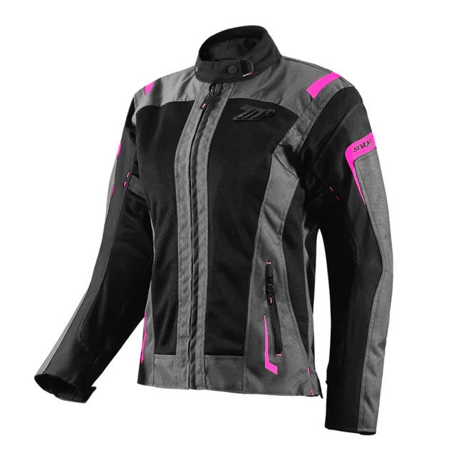 Summer jacket Woman Seventy SD-JT68 Sahara grey-fuchsia