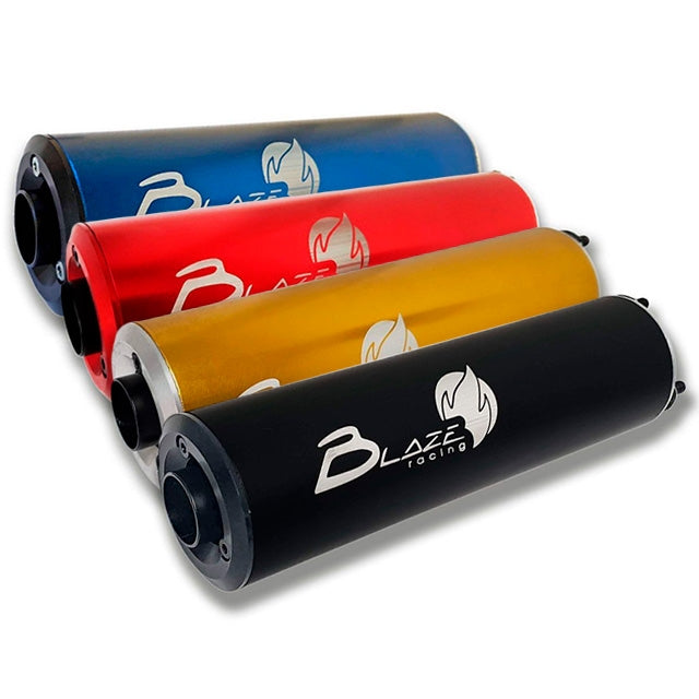 Exhaust silencer anodized aluminium Blaze Racing