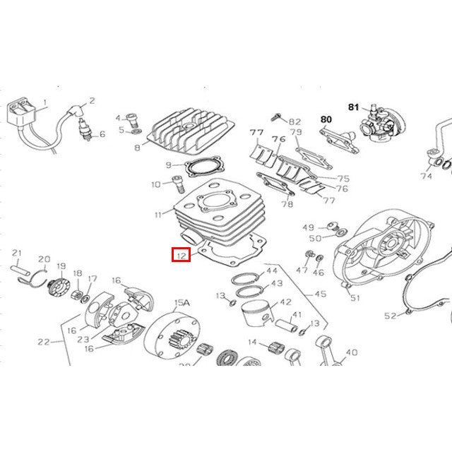 Junta base de cilindro Pitbike MX 50 AllPro