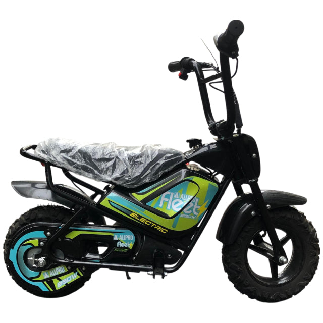Mini Moto eléctrica FLT-E 250W-24V 110/50-6.50 Max 20 Km/h AllPro Azul
