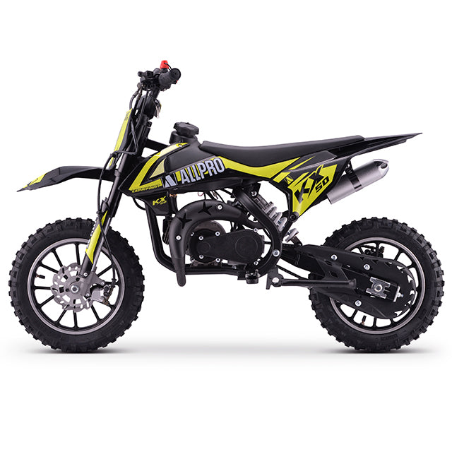 Minimoto KX 50cc AC 2.5cv AllPro - amarillo flúor