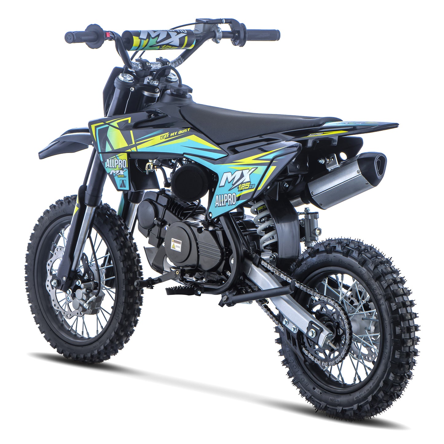 Pitbike infantil Cross MX 125 ZS 4T Zongshen semi-automática 14/12 AllPro Azul