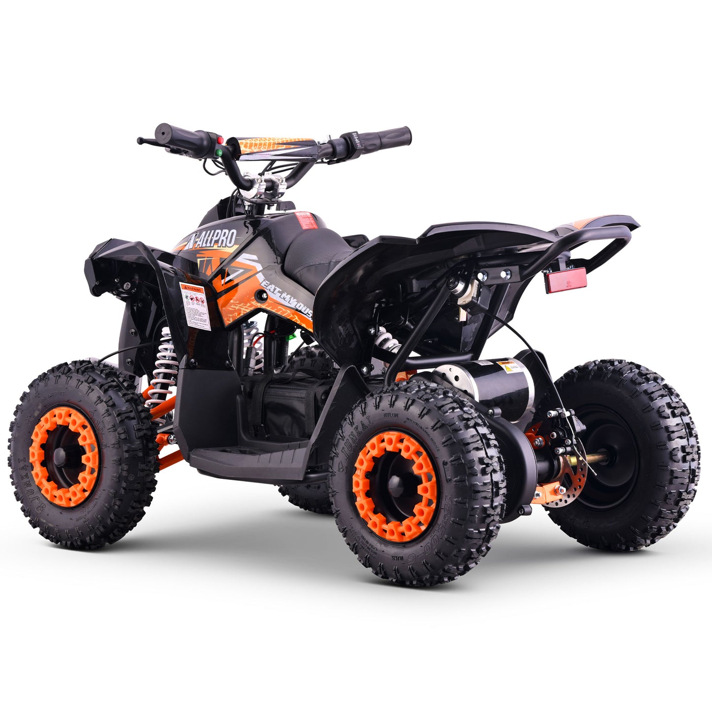 Mini Electric Quad QX-E 1,000W-36V-12Ah 4.10-6 Max 30 Km/h AllPro Orange