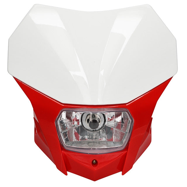 Faro delantero Bagus Enduro Universal AllPro rojo/blanco AP50LT50.028.WH