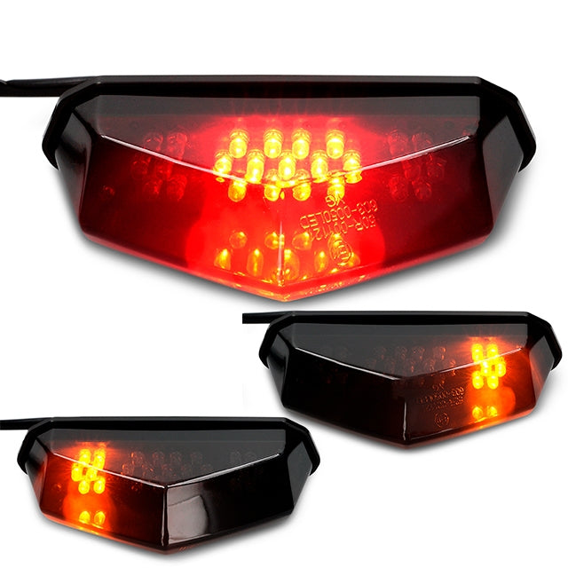 Piloto trasero LED con intermitentes blackline AllPro AP50RL100.UNI.BK