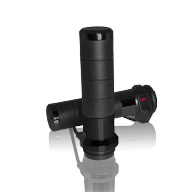 Puños calefactables con interruptor 7/8" + 1" L.120mm Koso - negro AX065KI0