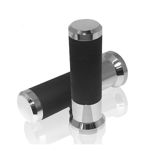 Puños calefactables con interruptor 7/8" + 1" L.120mm Koso - cromado AX065MH0