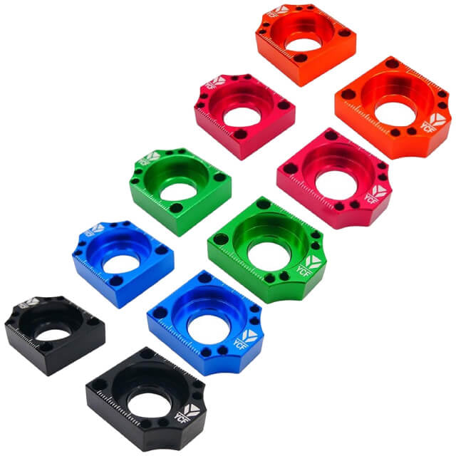 Bloque tensor cadena CNC Pitbike, elige color