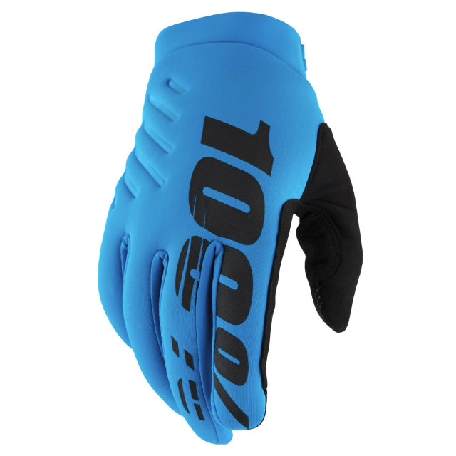Luvas Motocross Inverno 100% Brisker - turquesa