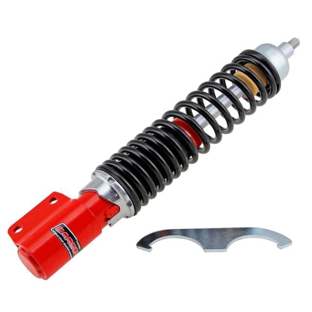 Amortecedor dianteiro regulável Vespa PX / PE / IRIS / T5 travão disco / tambor Carbone Sport