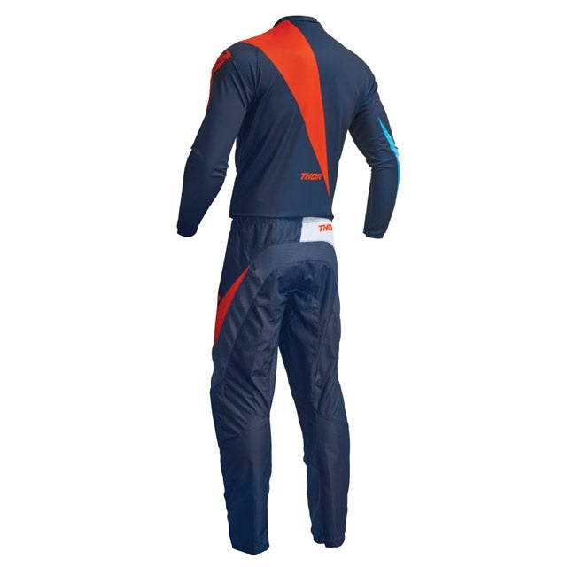 Children's Off-Road Pants Thor Sector Edge - blue-orange