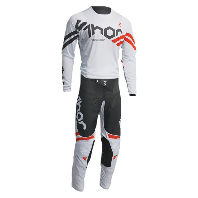 Camiseta Infantil Off-Road Thor Pulse Cube gris-naranja