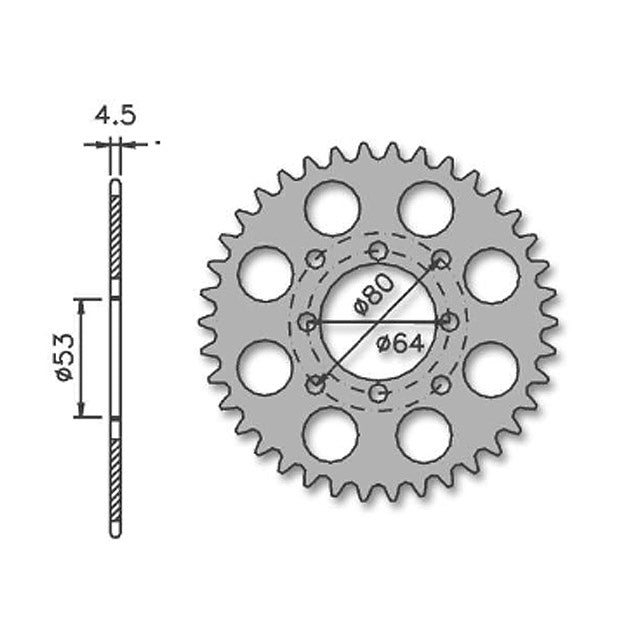 Cremalheira de transmissão Derbi Antorcha / Variant / FDS passo 415 IGM - aço