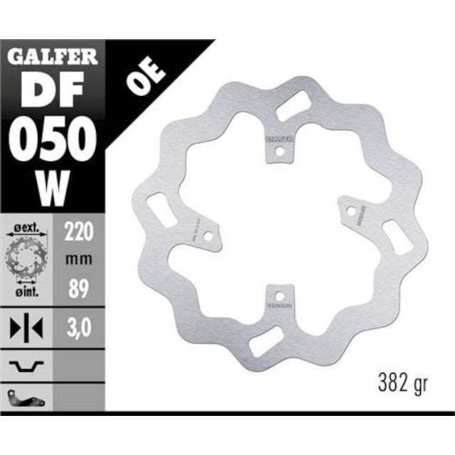 Disco de freno delantero wave Honda CR 80 97-02 / 85 03-21 / CRF 150 07-21 Galfer DF050W