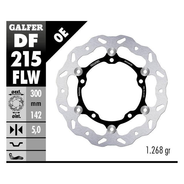 Disco de freno delantero Kawasaki Z 650/900 Galfer DF215FLW